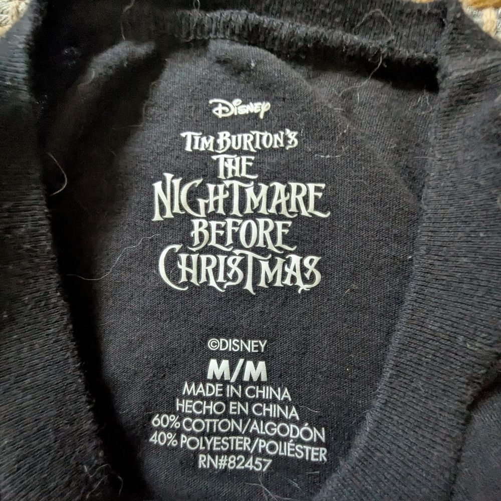 Vtg Nightmare Before Christmas Jack Skellington T-Shirt M Single Stitch Disney - Picture 5 of 9